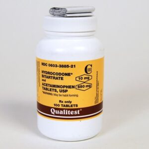 Hydrocodone 10 mg / 650 mg